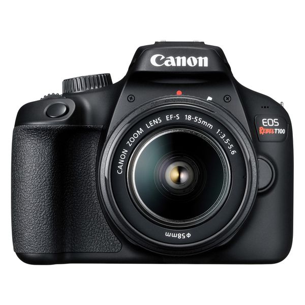 Câmera Digital Canon Semiprofissional 18MP - EOS Rebel T100 Wi-Fi