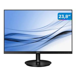 Monitor para PC Philips Série V8 242V8A 23,8” LED - Widescreen Full HD HDMI VGA IPS [APP + CLIENTE OURO + MAGALUPAY]