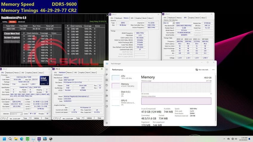 G.SKILL Trident Z5 CK velocidades