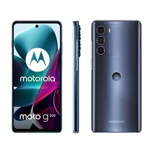 Smartphone Motorola Moto g200 256GB Azul 5G - Octa-Core 8GB RAM 6,8” Câm. Tripla + Selfie 16MP [CUPOM]