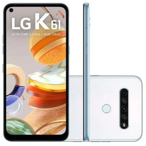 Smartphone LG K61 LMQ630BAW 128GB Android 9.0 Pie Branco