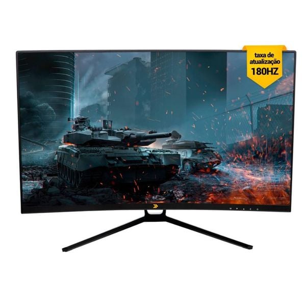 Monitor Gamer Curvo KBM! GAMING MG320 27", 180Hz, Full Hd, 1ms, DisplayPort e HDMI, Adaptive Sync | APP + CUPOM