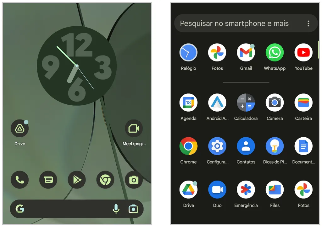 Não há mudanças significativas na interface do Android 13; ele continua usando o Material You (Captura de tela: Matheus Bigogno/Canaltech)