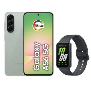 Smartphone Samsung Galaxy A56 128GB 5G 8GB RAM - Verde + Smartband Galaxy Fit3 Grafite | CUPOM EXCLUSIVO