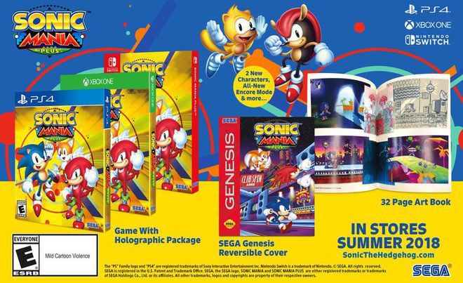 Com novos personagens e versão física, Sonic Mania Plus é anunciado pela Sega