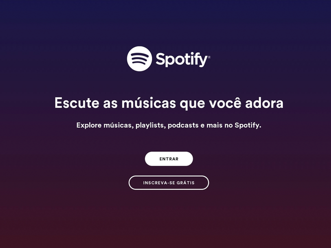 Entre no Spotify (Imagem: André Magalhães/Captura de tela)