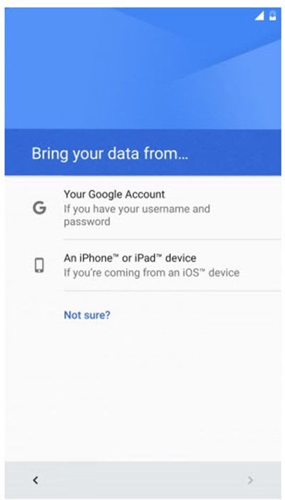 Transferência de dados Android para iOS