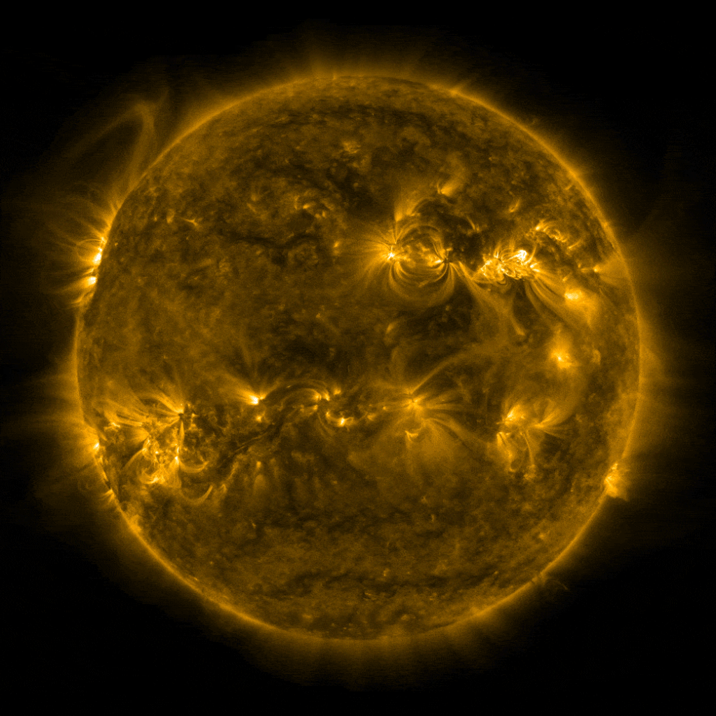 Erupção de classe X fotografada pelo observatório Solar Dynamics (Imagem: Reprodução/NASA/GSFC/SDO)