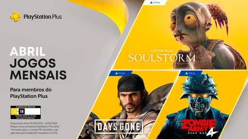 3 jogos grátis na PlayStation Plus em Abril: com destaque para Days Gone 