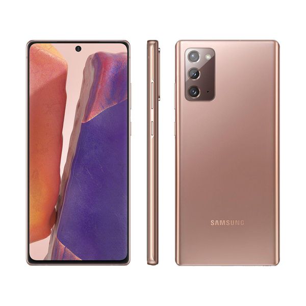 Smartphone Samsung Galaxy Note 20 256GB Mystic - Bronze 8GB RAM Tela 6,7” Câm. Tripla + Selfie 10MP [APP + CLIENTE OURO + CUPOM]
