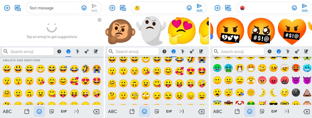 Gboard vai sugerir emojis "misturados" para dar mais opções de expressão ao usuário (Imagem via Android Police)