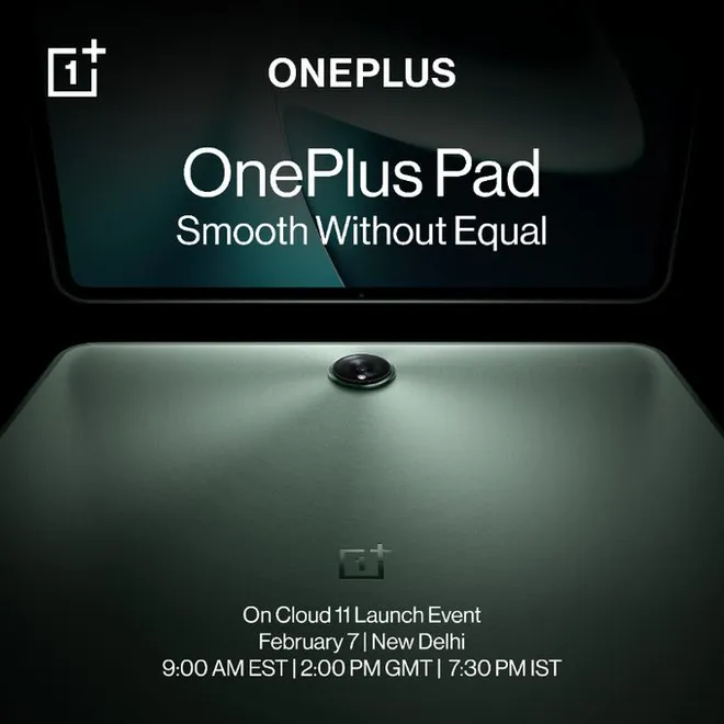OnePlus Pad tem câmera traseira centralizada, em um módulo com formato circular (Imagem: Divulgação/OnePlus)