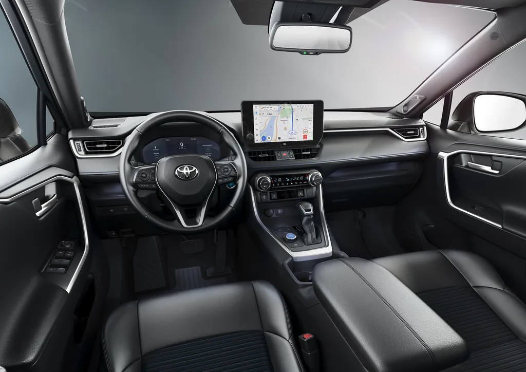 O interior do Toyota RAV4 está mais tecnológico (Imagem: Divulgação/ Toyota)