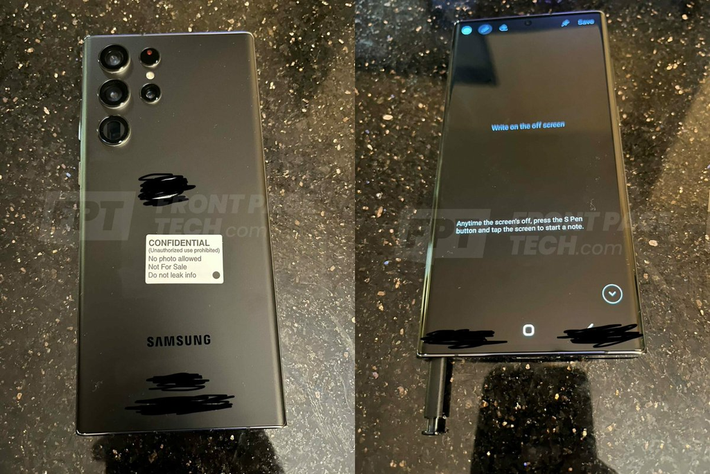 S22 Ultra terá design renovado para se aproximar da finada linha Galaxy Note (Imagem: Reprodução/FrontPageTech)