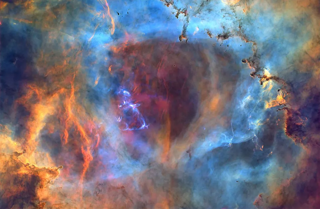 Nebulosa Roseta em cores incríveis (Imagem: Reprodução/Alpha Zhang)