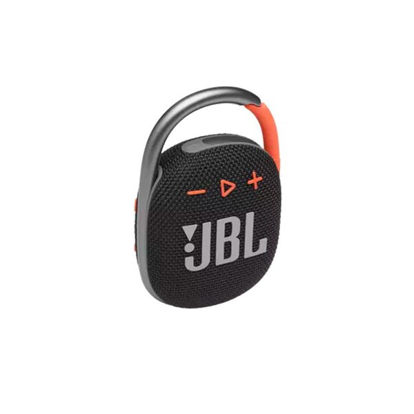 Caixa de Som Portátil Bluetooth JBL com Potência de 5 W Preta e Laranja - JBL CLIP 4