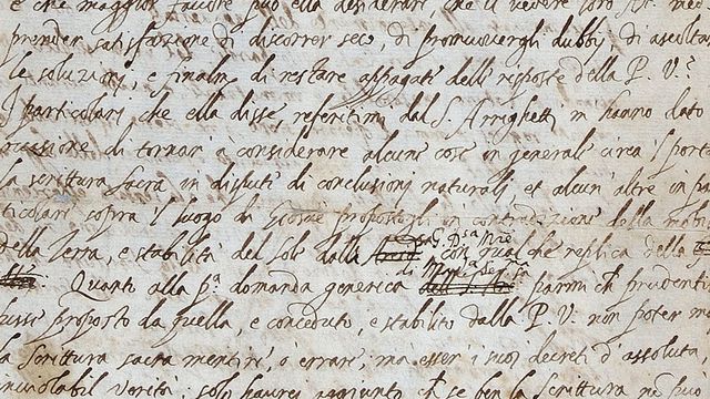 Carta assinada por Galileu em 1613 é encontrada por historiador por acaso