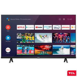 Smart TV Android TCL Full HD 43" com Controle Remoto por Comando de Voz, Google Assistant e Wi-Fi - 43S615