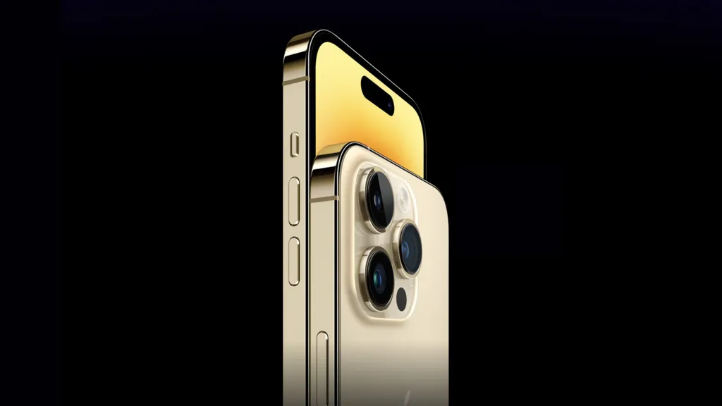 iPhone 14 Pro trocou o notch por um furo de pílula e adotou uma nova câmera traseira de 48 MP (Imagem: Apple)