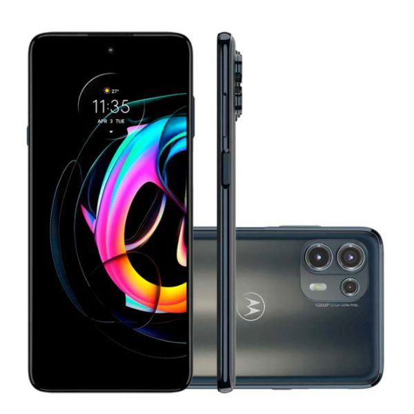 Smartphone Motorola Edge 20 Lite, 128GB, Grafite, 5G, Câmera Tripla 108MP, Selfie 32MP, Android 11 [CASHBACK]