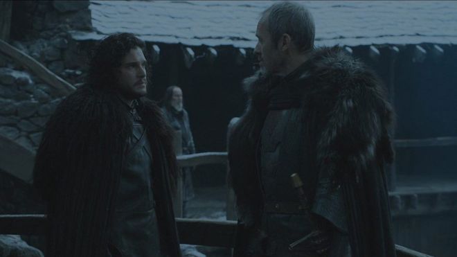 Jon Snow e Stannis Baratheon (Imagem: HBO)
