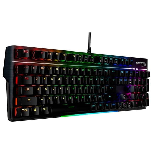 Teclado Mecânico Gamer HyperX Alloy MKW100, RGB, Switch Red, Full Size, US, Preto | CUPOM + APP