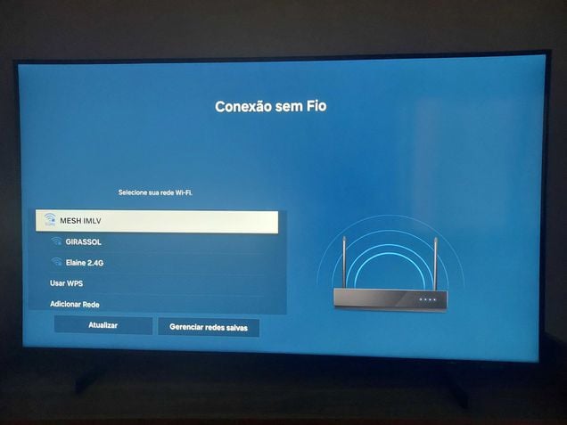 Conectar TV Samsung ao Wi-Fi