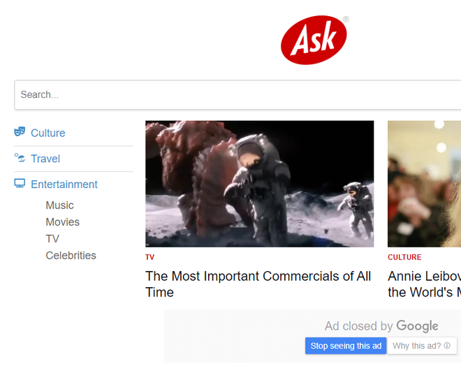 Ask: notícias em tempo real nos mais diversos campos do entertenimento (Captura de tela: Ariane Velasco)