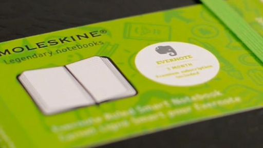 Evernote e Moleskine criarão caderno de papel inteligente