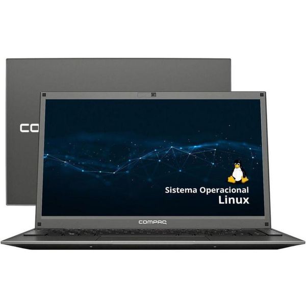 Notebook Compaq Presario Intel Core i3 8GB - 240GB SSD 14,1” HD Linux 439 [APP+CLIENTE OURO]