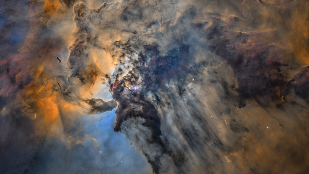 Destaque da NASA: colorida Nebulosa da Laguna é a foto astronômica