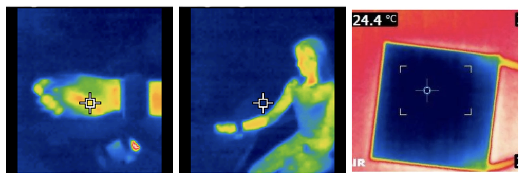 A Apser estimula a região do pulso para dar conforto térmico ao corpo todo (Imagem: Reprodução/Apse Tecnologia)