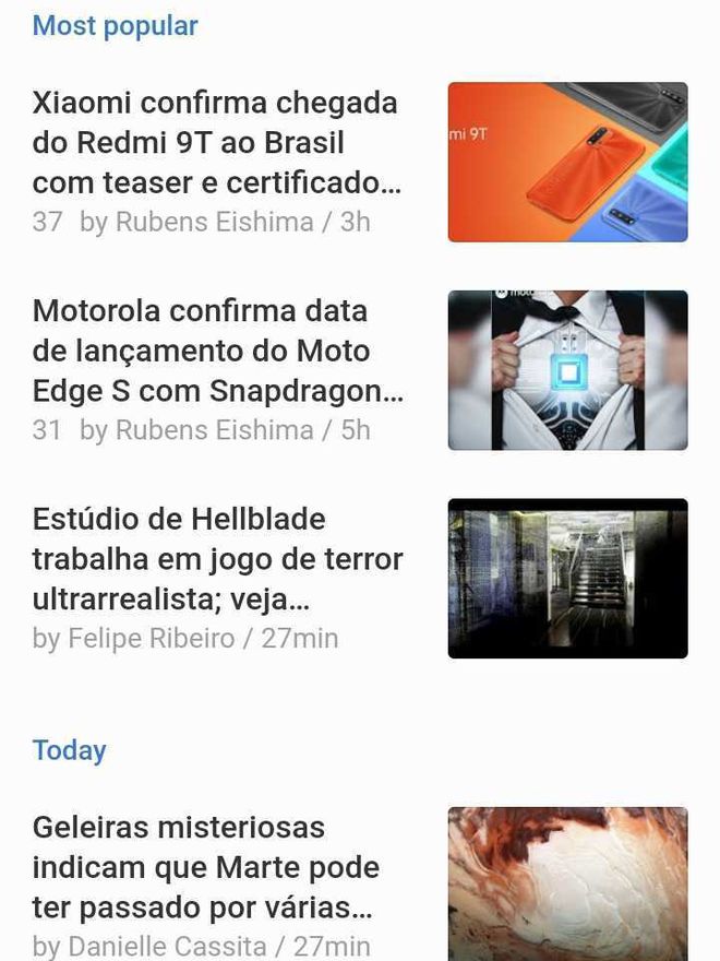 O Feedly é o mais personalizável dos aplicativos de notícias (Imagem: Guadalupe Carniel/Captura de tela)