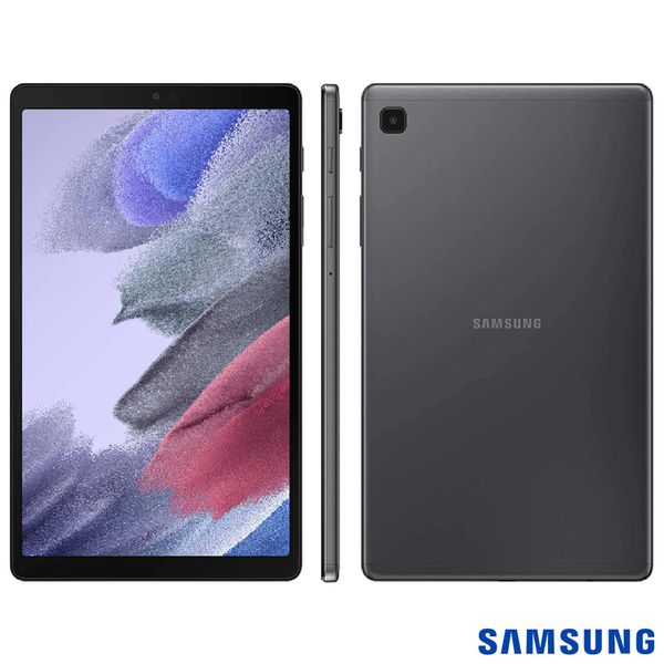 Tablet Samsung Galaxy A7 Lite SM-T220NZAPZTO grafite WiFi, 32GB, 3GB RAM, Tela Imersiva 8.7", Android 11
