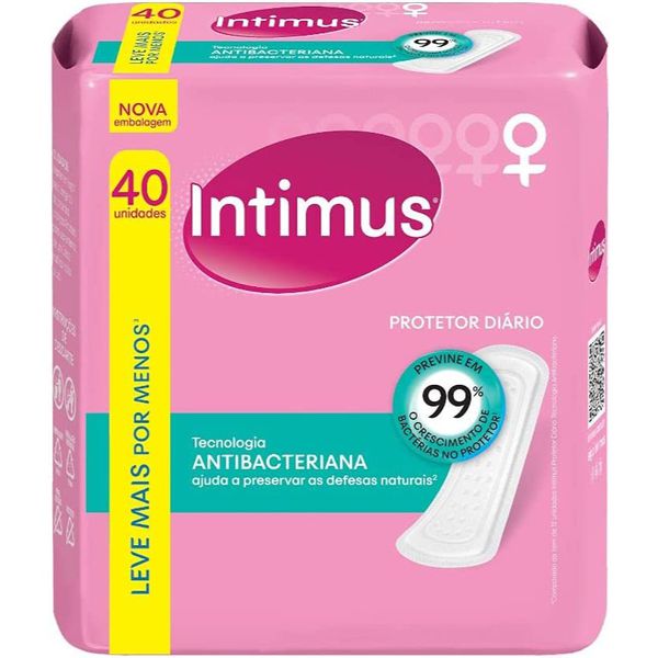 Intimus Protetor Diário Days Antibacteriana, 40 Unidades [REC R$ 8,09]
