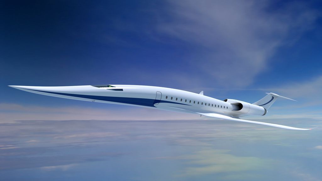 Imagem do que seria o próximo avião supersônico/ Imagem: Jaxa