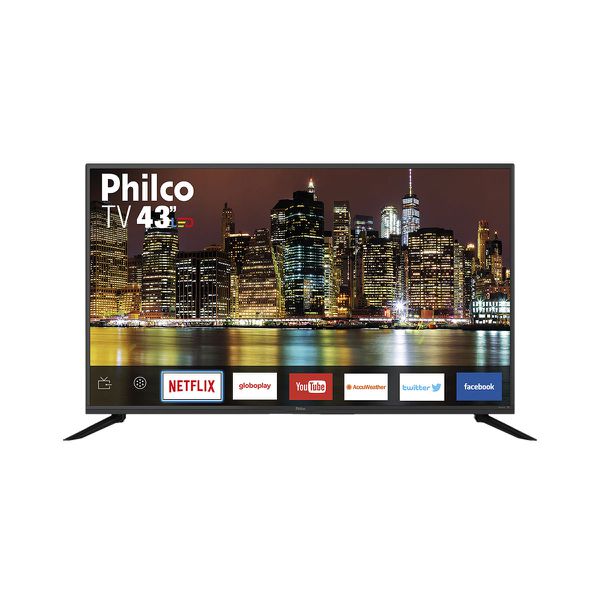 Smart TV Full HD LED 43” Philco PTV43G50SN - Android Wi-Fi 3 HDMI 2 USB