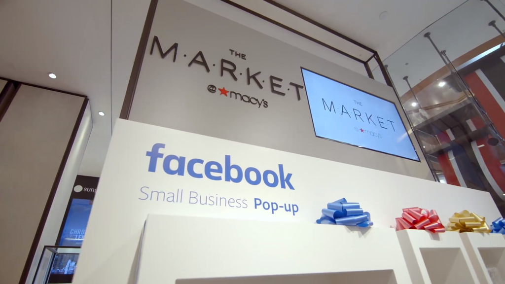 Facebook abrirá quiosques dentro da rede de departamentos Macy's para exibir produtos dos 100 negócios mais curtidos da rede social (Captura de Imagem: Rafael Arbulu)