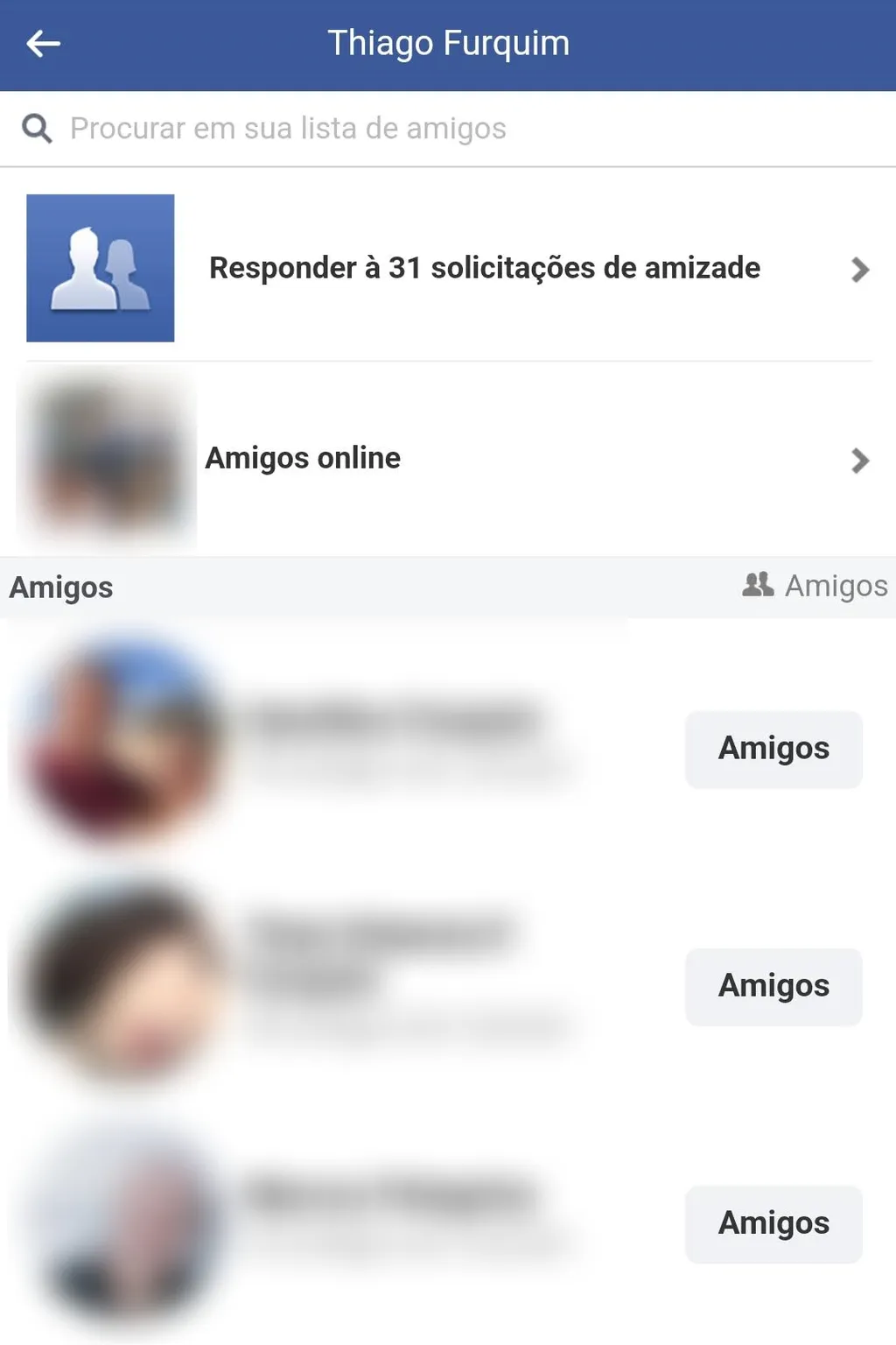 Veja se a lista de amigos é coerente com o perfil (Captura de tela: Thiago Furquim/Canaltech)