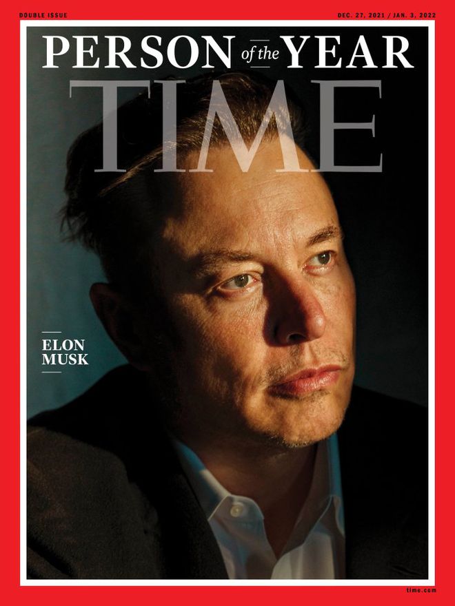 Capa da Time com Elon Musk (Imagem: Divulgação/Time)