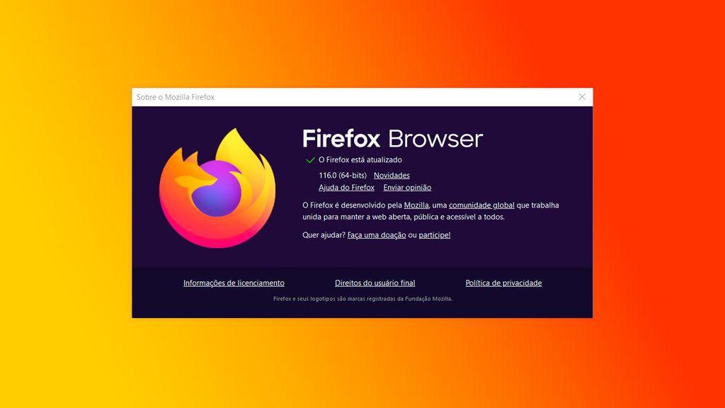 Firefox é o único navegador, entre os principais do mercado, a não usar a arquitetura Chromium, que também é de código aberto, mas fortemente vinculada ao Google (Imagem: André Magalhães/Canaltech)
