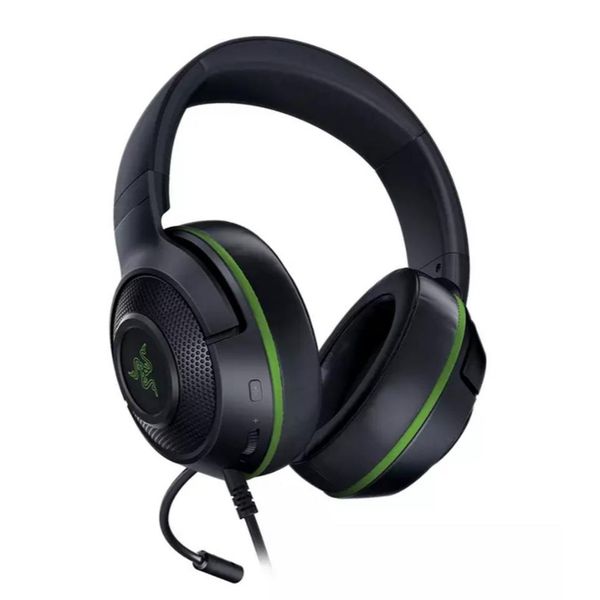 PARCELADO | Headset Gamer Razer Kraken X para Xbox, P2, Drivers 40mm, Preto e Verde - RZ04-02890400-R3U1 | CUPOM