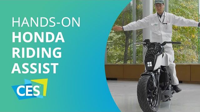 Honda exibe moto que se equilibra sozinha [CES 2017]