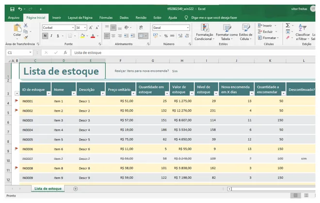 5 modelos de planilha de estoque prontas para usar no Excel