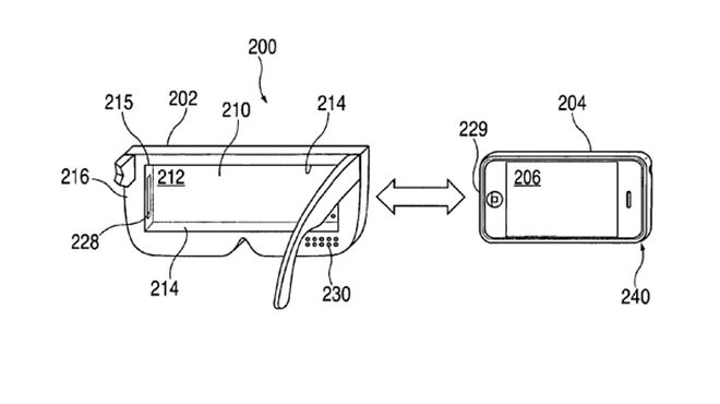 patente headset VR Apple