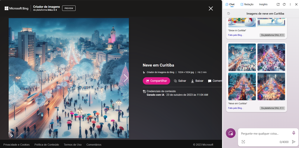 O Copilot do Edge é uma boa alternativa ao Midjourney no Windows (Imagem: Captura de tela/Fabrício Calixto/Canaltech)
