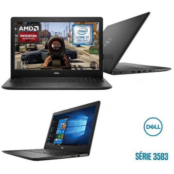 Notebook Dell Inspiron i15-3583-A30P Intel Core i7 - 8GB 2TB 15,6” Placa de Vídeo 2GB Windows 10