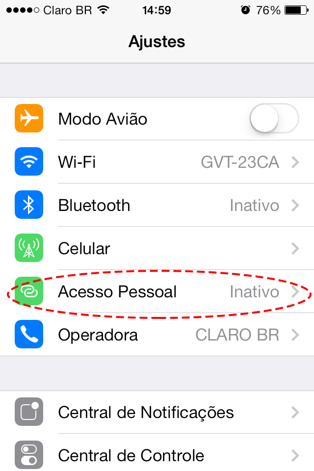 Tethering aprenda a compartilhar a do iPhone