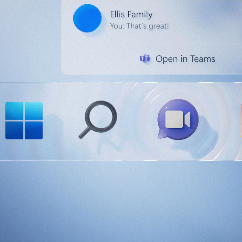 O Teams integrado ao Windows era um recurso exclusivo de usuários do canal Dev até então (Imagem: Reprodução/Microsoft)