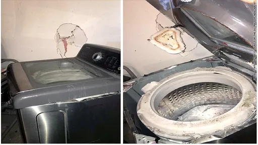 Não é só celular: máquina de lavar da Samsung também explode